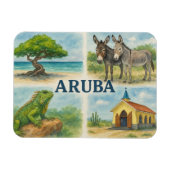 Magnet Flexible Aruba multiview watercolor (Horizontal)