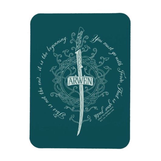 Magnet Flexible ARWEN™ Elven Sword Quote (Vertical)