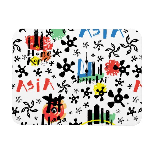 Magnet Flexible Asia | Pattern (Horizontal)