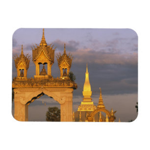 Magnet Flexible Asie, Laos, Vientiane. Temple de That Luang.