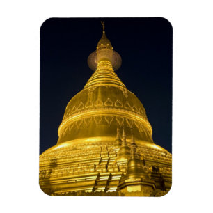 Magnet Flexible Asie, Mayanmar, Yangon, temple bouddhiste à