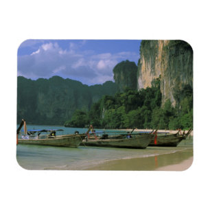 Magnet Flexible Asie, Thaïlande, Krabi. Plage de West Railay,