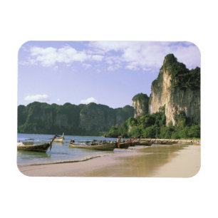 Magnet Flexible Asie, Thaïlande, Krabi. Plage de West Railay, long