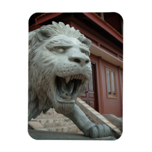 Magnet Flexible Asie, Viêt Nam. Sculpture de lion à Chau Doc
