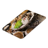 Magnet Flexible Assiette de biscuits de Noël frais (Côté Gauche)