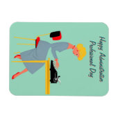 Magnet Flexible Assistante Administrative Vintage – Bureau Rétro (Horizontal)