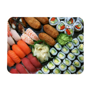 Magnet Flexible Assortiment de sushis japonais favoris