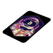 Magnet Flexible Astronaut BITCOIN-Crypto (Côté Gauche)