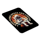 Magnet Flexible Astronaute buvant du café (Côté Droit)