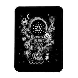 Magnet Flexible Astronaute Cardano Coin-Crypto