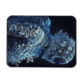 Magnet Flexible Astronaute floral givré (Horizontal)