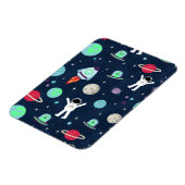 Magnet Flexible Astronautes Planètes Fusées et Aliens (Côté Gauche)