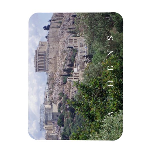 Magnet Flexible Athènes Acropole vue réfrigérateur aimant (Vertical)
