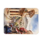 Magnet Flexible Athènes Grèce aquarelle (Horizontal)