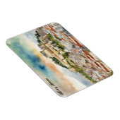 Magnet Flexible Athènes Grèce aquarelle peinture Panorama (Côté Droit)