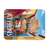 Magnet Flexible Athènes Grèce Plaka Voyage (Horizontal)