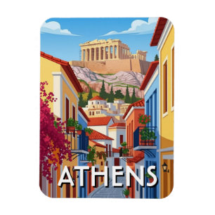 Magnet Flexible Athènes Grèce Plaka Voyage