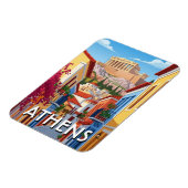 Magnet Flexible Athènes Grèce Plaka Voyage (Côté Gauche)