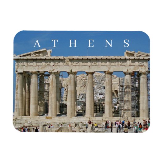 Magnet Flexible Athènes Vue Parthénon aimant frigo (Horizontal)