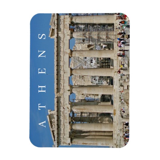 Magnet Flexible Athènes Vue Parthénon aimant frigo (Vertical)