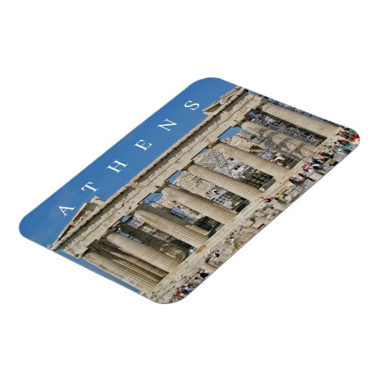 Magnet Flexible Athènes Vue Parthénon aimant frigo (Côté Gauche)