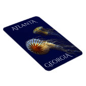 Magnet Flexible Atlanta Georgia Curious Jellfish (Côté Droit)