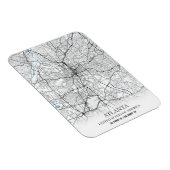 Magnet Flexible Atlanta Georgia USA Travel City Plan (Côté Droit)