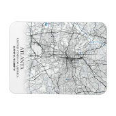 Magnet Flexible Atlanta Georgia USA Travel City Plan (Horizontal)