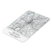 Magnet Flexible Atlanta Georgia USA Travel City Plan (Côté Gauche)