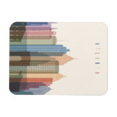 Magnet Flexible Atlanta, Géorgie | Skyline (Horizontal)