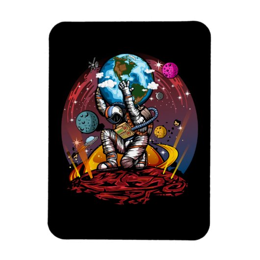 Magnet Flexible Atlas Space Man (Vertical)