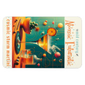 Magnet Flexible Atomic Futuristic Cosmic Storm Martini (Horizontal)
