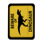 Magnet Flexible Attention aux dinosaures (Vertical)