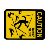 Magnet Flexible ATTENTION : Pente de lapin - Signal d'avertissemen (Horizontal)