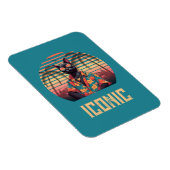 Magnet Flexible Attitude de chat Tropical intemporelle (Côté Droit)