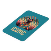 Magnet Flexible Attitude de chat Tropical intemporelle (Côté Gauche)