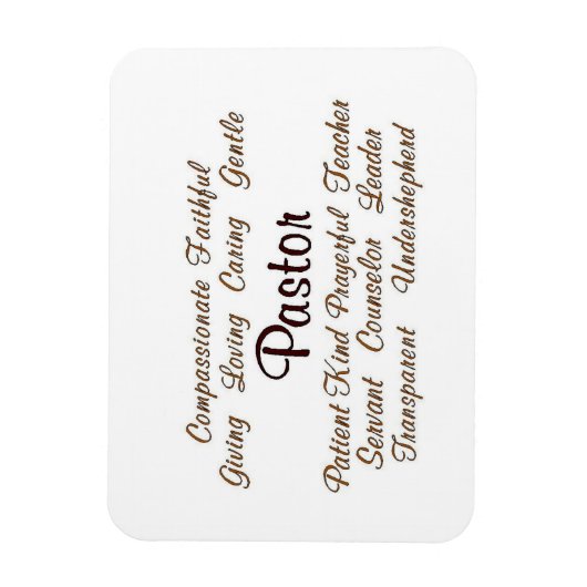 Magnet Flexible Attributs du pasteur (Vertical)