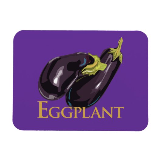 Magnet Flexible Aubgergine de l'aubergine (Horizontal)