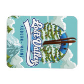 Magnet Flexible Auburn, Maine, vallée perdue ski (Horizontal)
