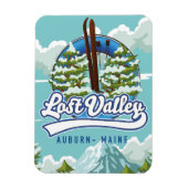 Magnet Flexible Auburn, Maine, vallée perdue ski (Vertical)