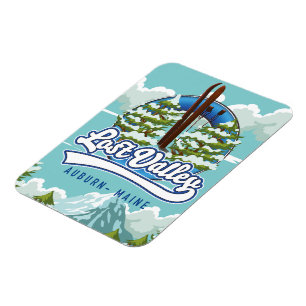 Magnet Flexible Auburn, Maine, vallée perdue ski