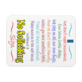 Magnet Flexible Aucun aimant de panneau de sollicitation (Horizontal)