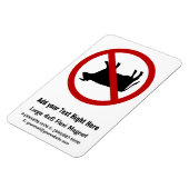 Magnet Flexible AUCUN Pourboire De Vache ! (Côté Gauche)