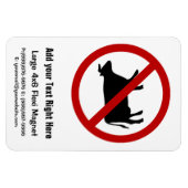 Magnet Flexible AUCUN Pourboire De Vache ! (Horizontal)