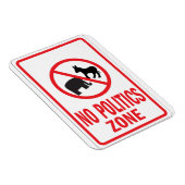 Magnet Flexible Aucun signe d'avertissement de zone politique (Côté Droit)