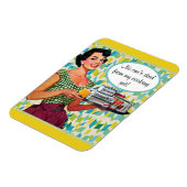 Magnet Flexible Aucune n'est encore morte Dame rétro Cuisine (Côté Gauche)