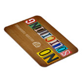 Magnet Flexible Aucune sollicitation de licence Plaque Art Lettre (Côté Droit)