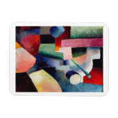 Magnet Flexible August Macke, Coloured Composition of Forms (Horizontal)