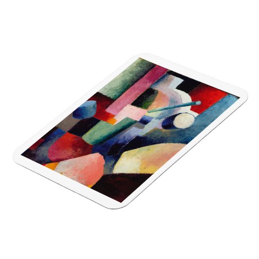 Magnet Flexible August Macke, Coloured Composition of Forms (Côté Gauche)