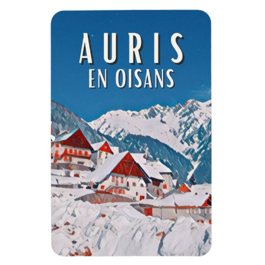 Magnet Flexible Auris en oisans Station de ski (Vertical)